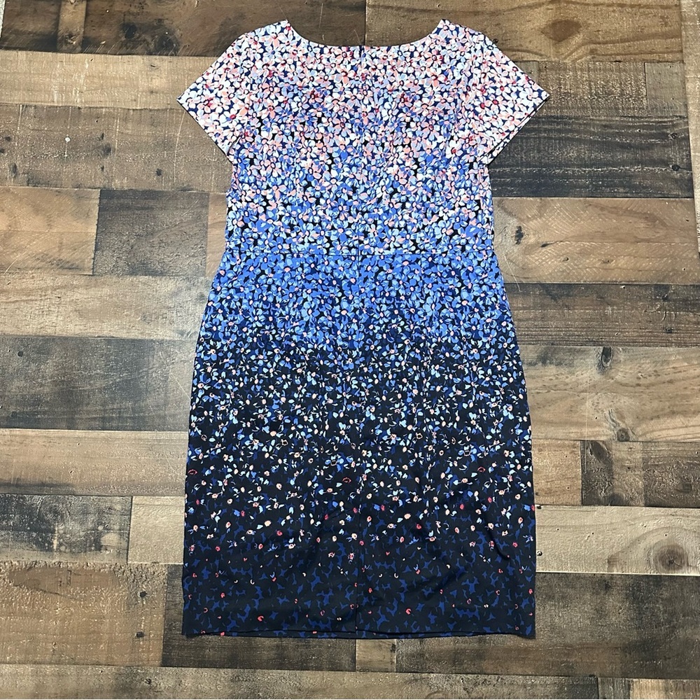 Talbots Ombré Sheath Floral Dress - Picture 2 of 5